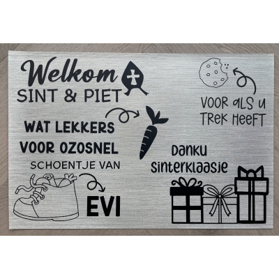 Schoen zet placemat - Zwart